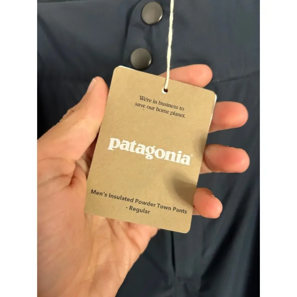 Patagonia Men's Insulated Powder Town Pants Size: XXL Color: Smolder Blue NWT - Picture 4 of 5
